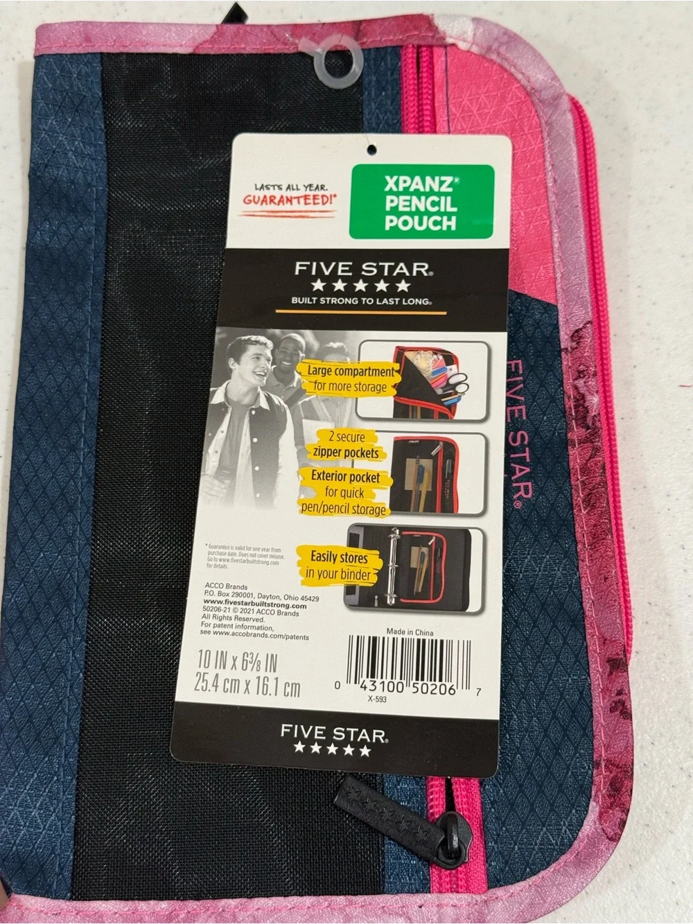 NEW Mead Five Star Folder & Pencil Pouch Bundle